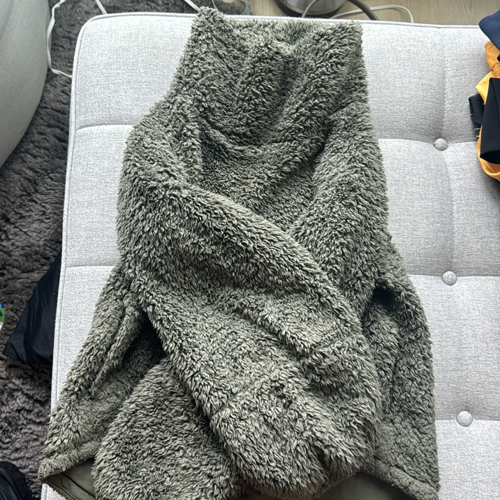 Funnel neck cozy sweatshirt